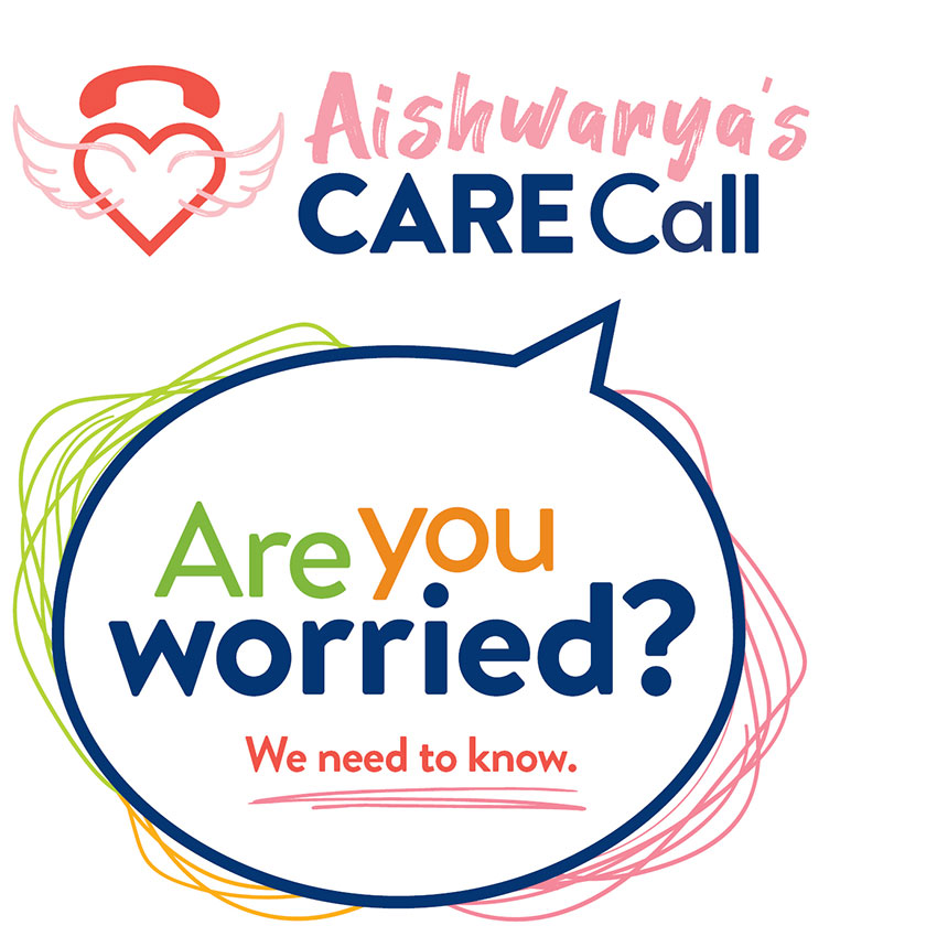 Logo: Aishwarya's Care Call - Are you worried?